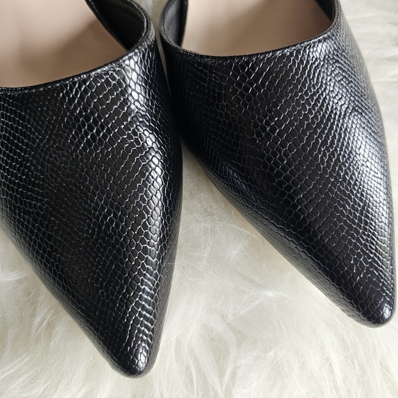 NWOT black ankle strap heels, size 39 - Picture 6 of 7